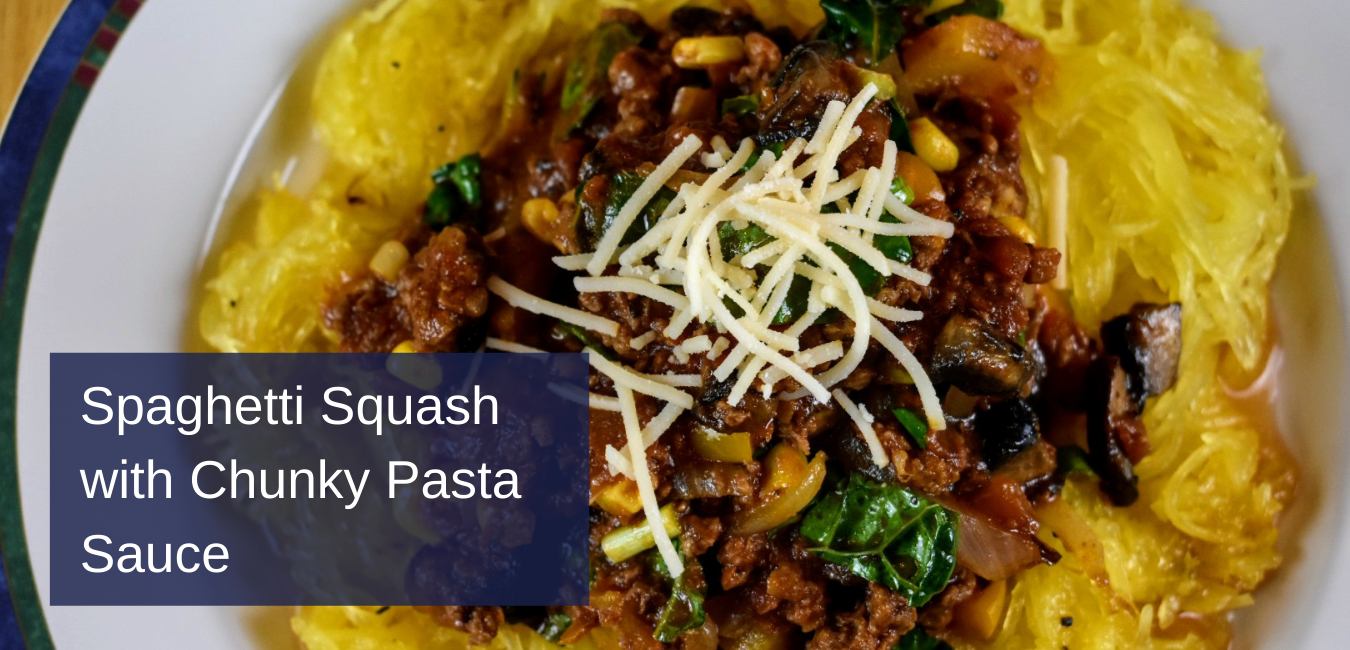 Spaghetti Squash with Chunky Pasta Sauce