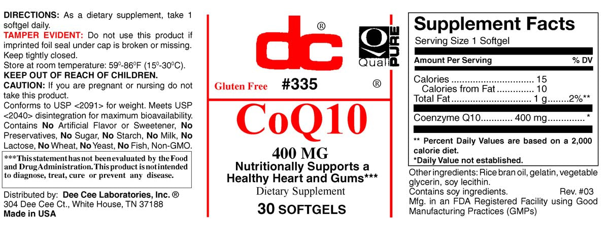 CoQ10 400mg | 30 softgels - Bevko Vitamins
