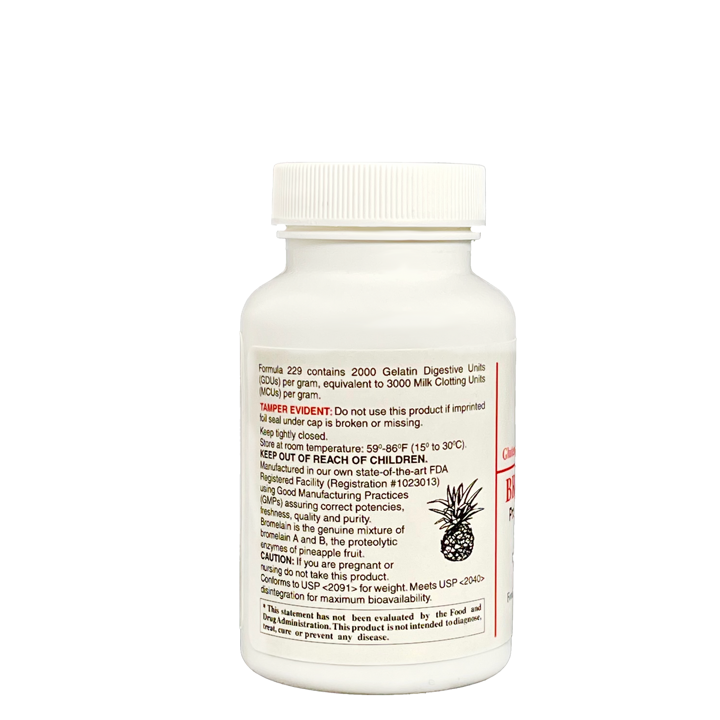 Bromelain 400 mg | 90 Capsules - Bevko Vitamins