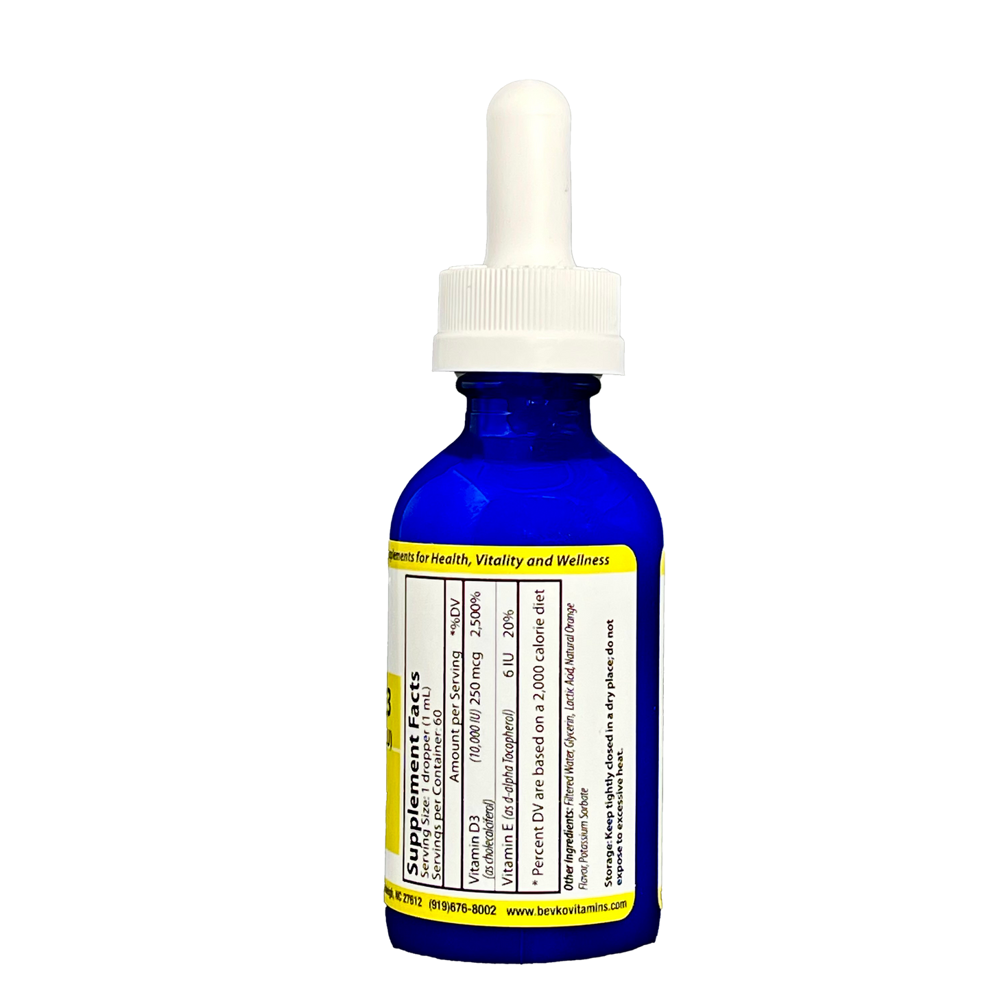 Vitamin D3 Liquid | 2 fl oz - Bevko Vitamins