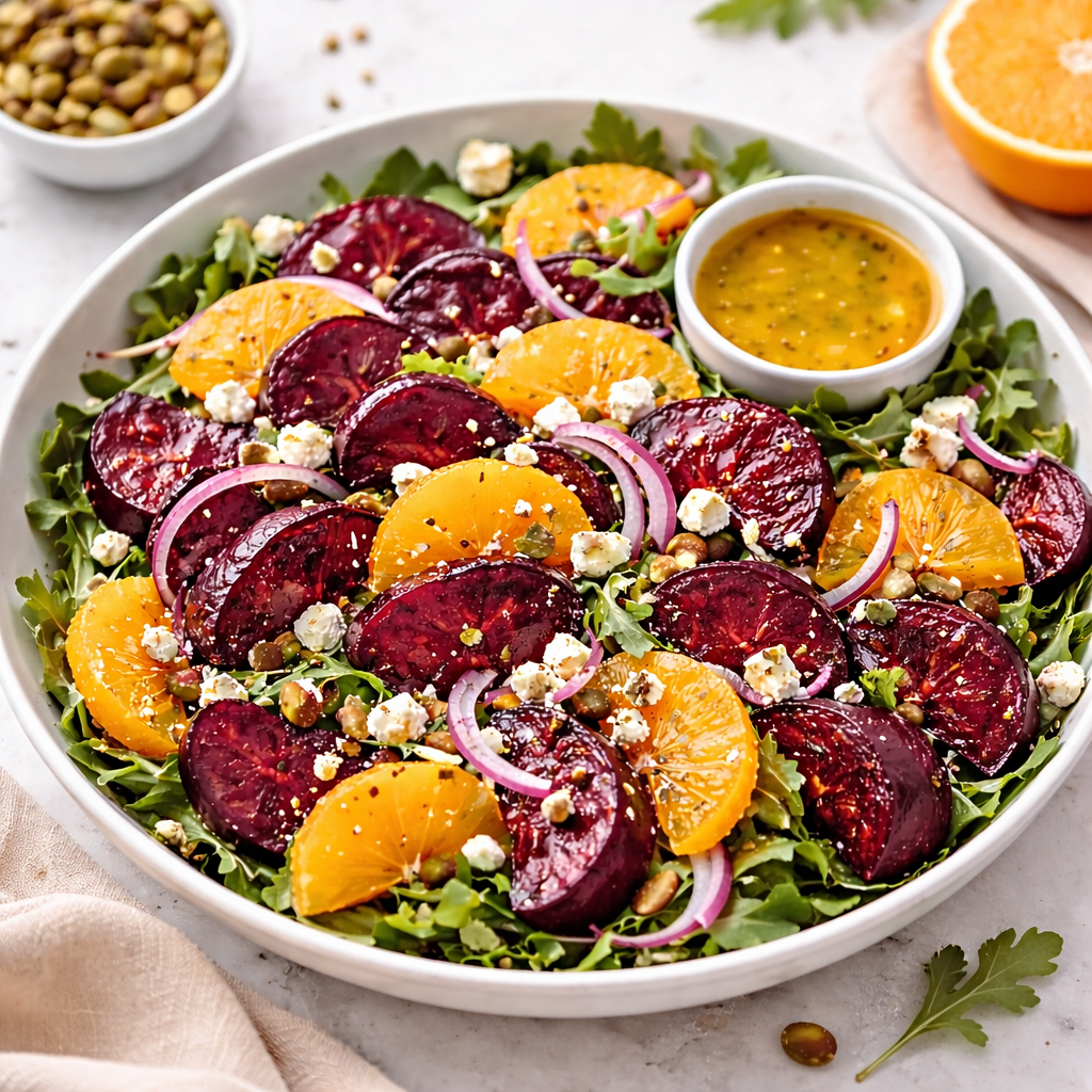 Roasted Beet, Orange & Feta Salad