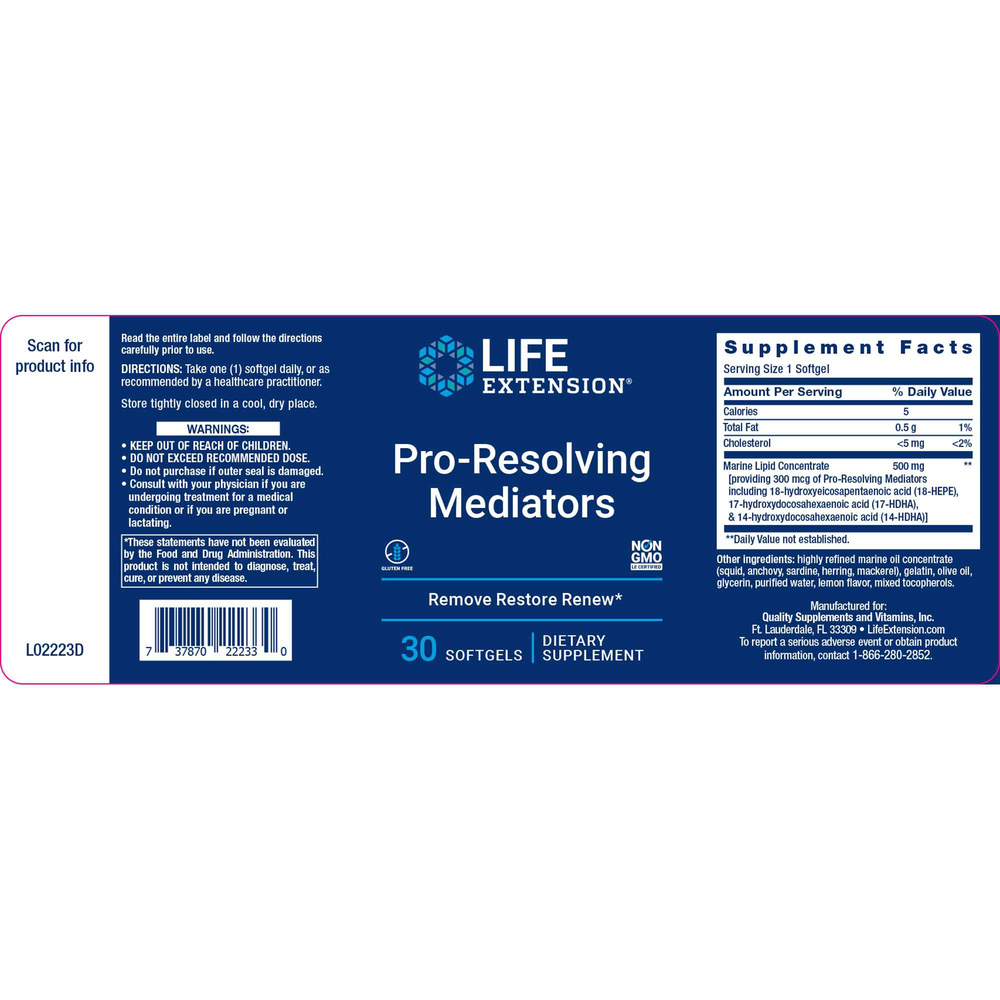 Pro Resolving Mediators