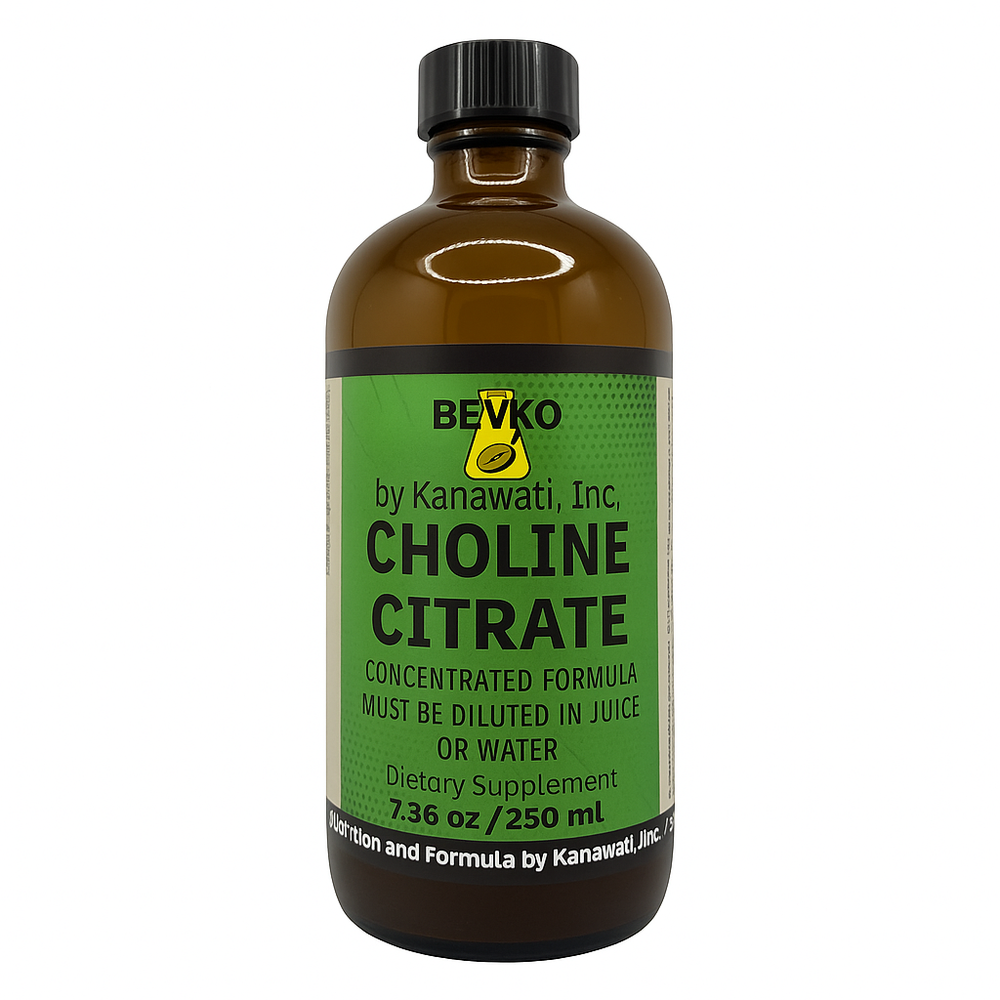 Choline Citrate Liquid | 47 Teaspoons - Bevko Vitamins