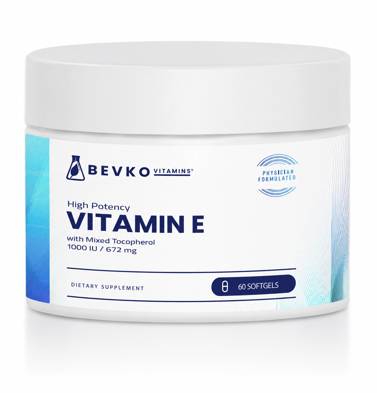 Vitamin E | 60 Softgels - Bevko Vitamins
