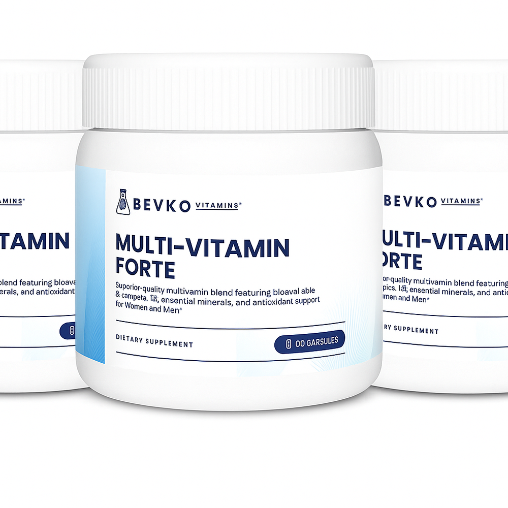 
                      
                        Multi Vitamin Forte | 90 Capsules | Vegan - Bevko Vitamins
                      
                    