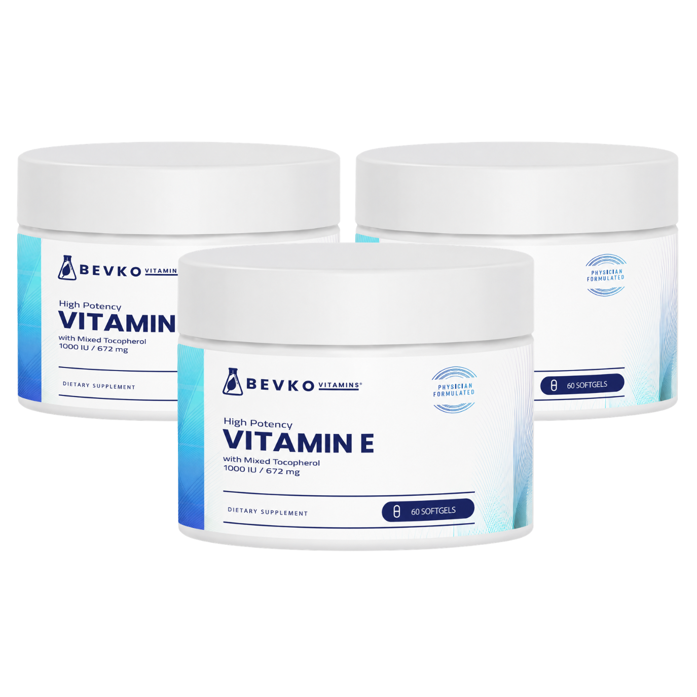 Vitamin E | 60 Softgels - Bevko Vitamins