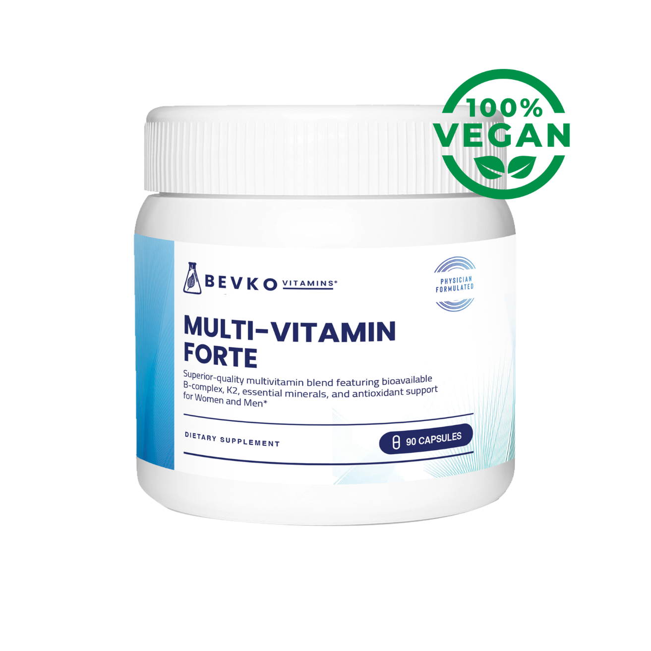 Multi Vitamin Forte | 90 Capsules | Vegan - Bevko Vitamins