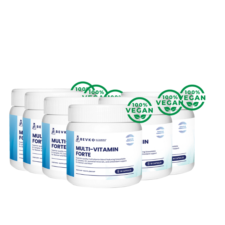 
                      
                        Multi Vitamin Forte | 90 Capsules | Vegan - Bevko Vitamins
                      
                    