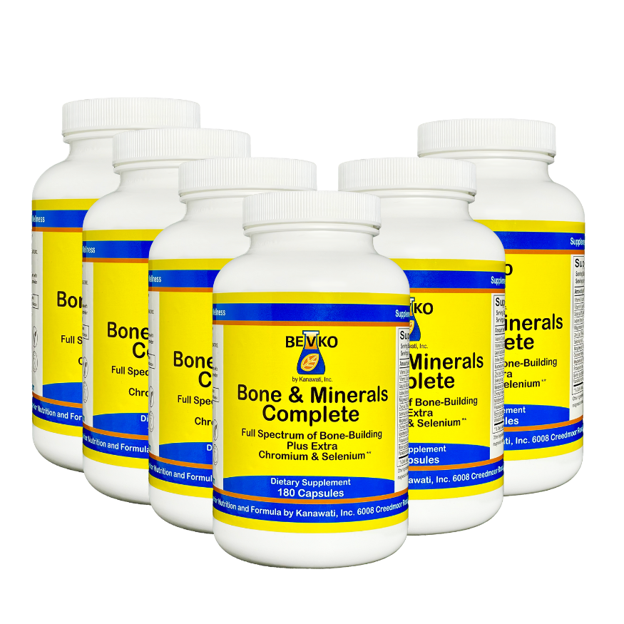 
                      
                        Bone & Minerals Complete | 180 Capsules Vegan - Bevko Vitamins
                      
                    