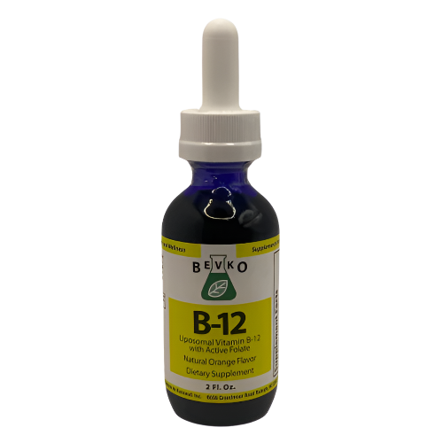 B12 with Active Folate Liquid | 2 fl oz. Vegan