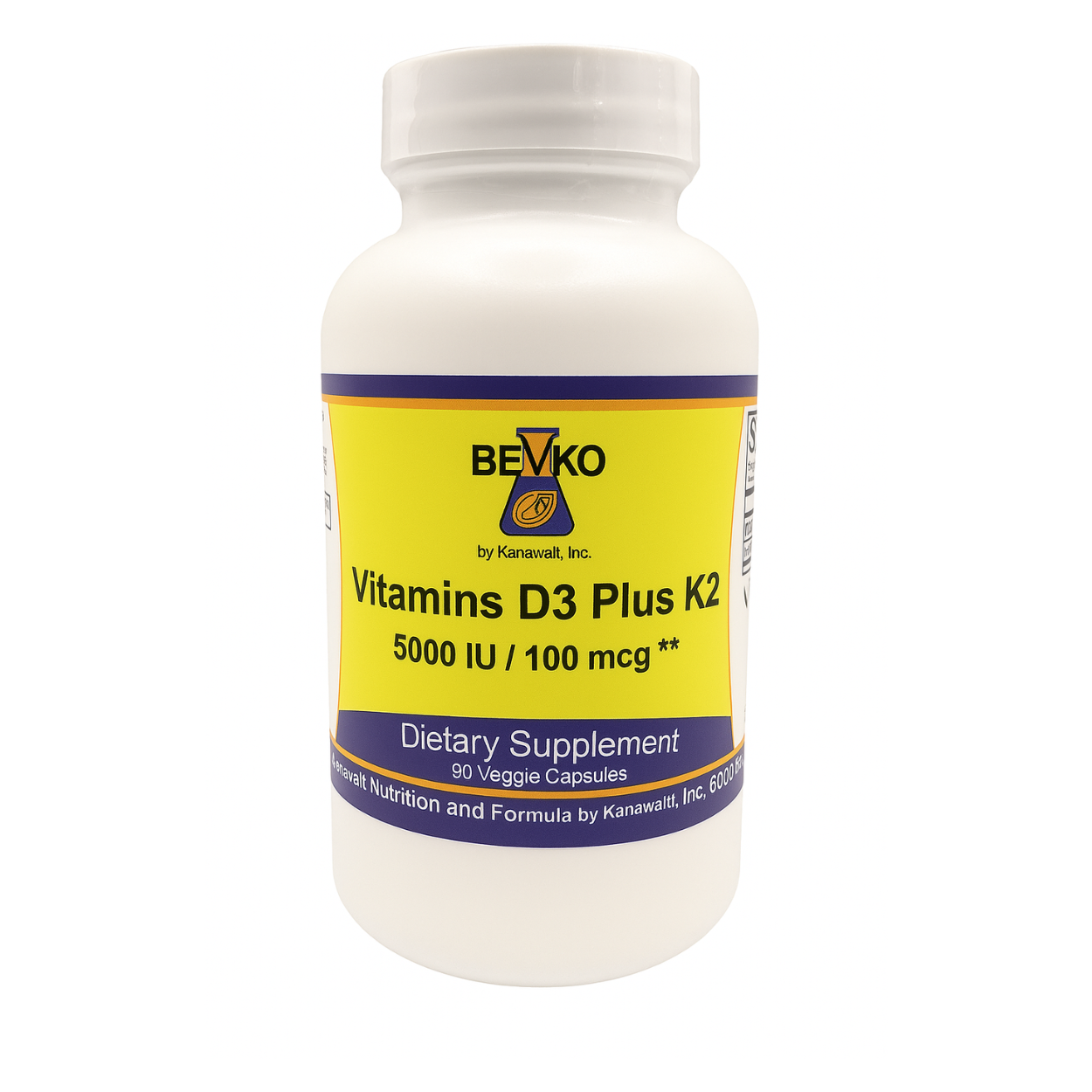 Vitamin D3 + K2 | 90 Capsules Vegan