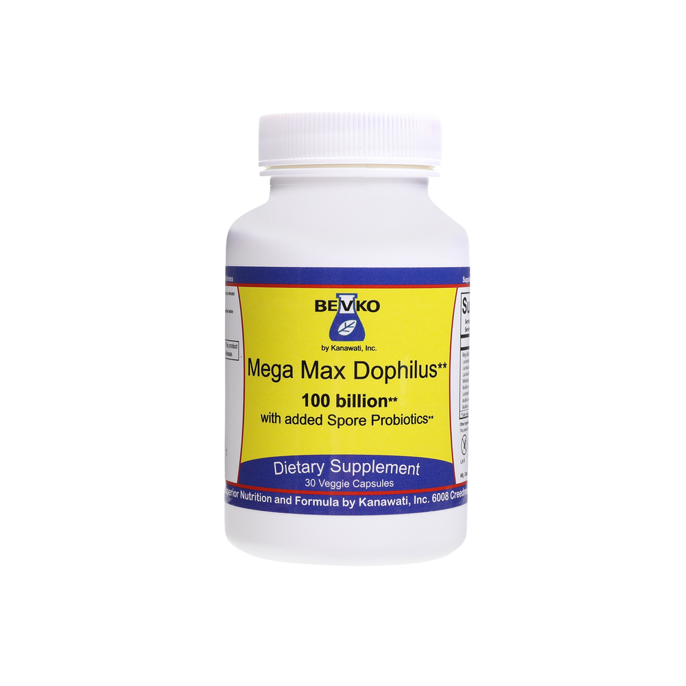 Mega Max Dophilus 100 Billion with Spore Probiotics - Bevko Vitamins