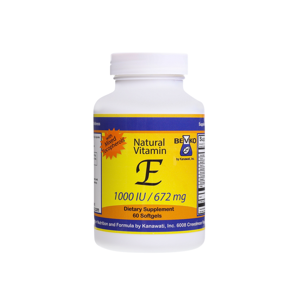 Vitamin E | 60 Softgels - Bevko Vitamins