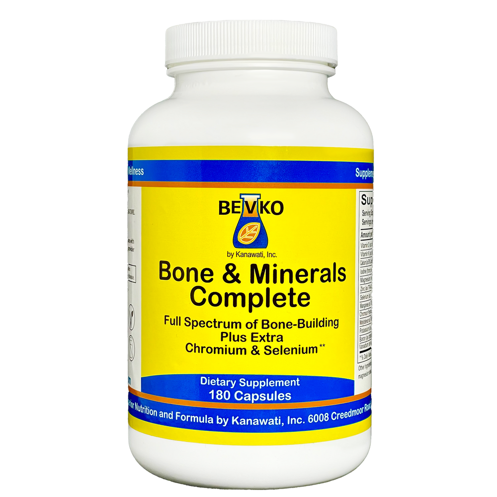 Bone & Minerals Complete | 180 Capsules - Bevko Vitamins