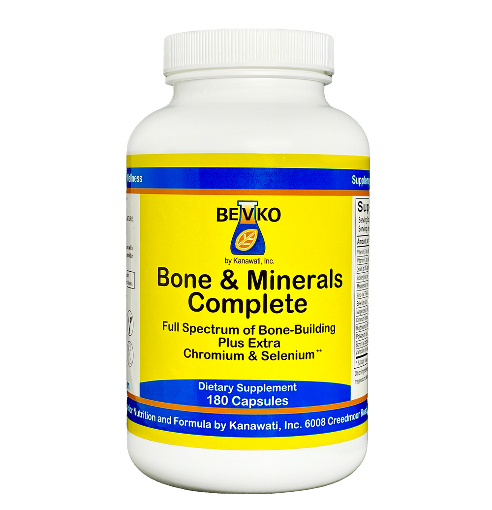 Bone & Minerals Complete | 180 Capsules - Bevko Vitamins