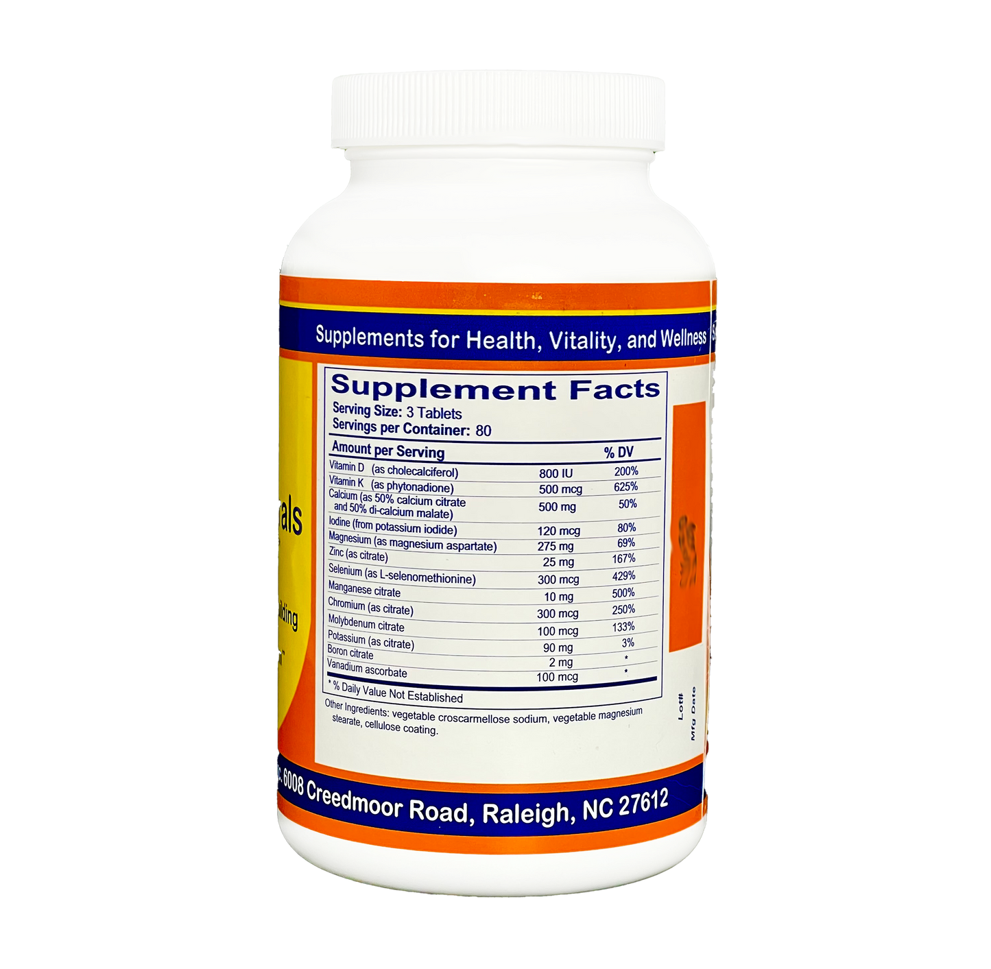 Bone & Minerals Complete | 240 Tablets - Bevko Vitamins