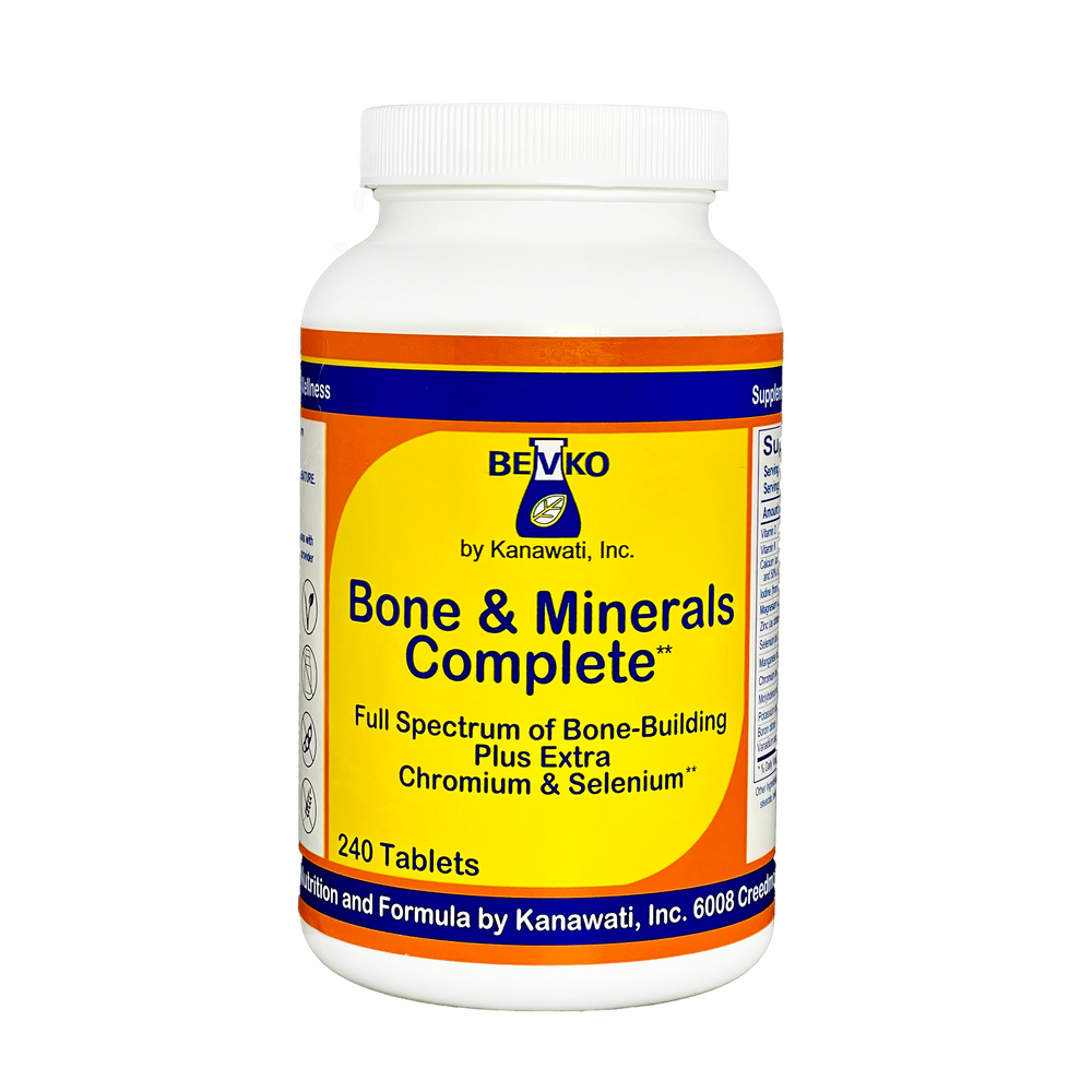 
                      
                        Bone & Minerals Complete | 240 Tablets - Bevko Vitamins
                      
                    