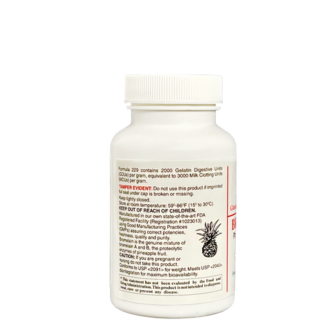 Image of Bromelain 400 mg | 90 Capsules - Bevko Vitamins