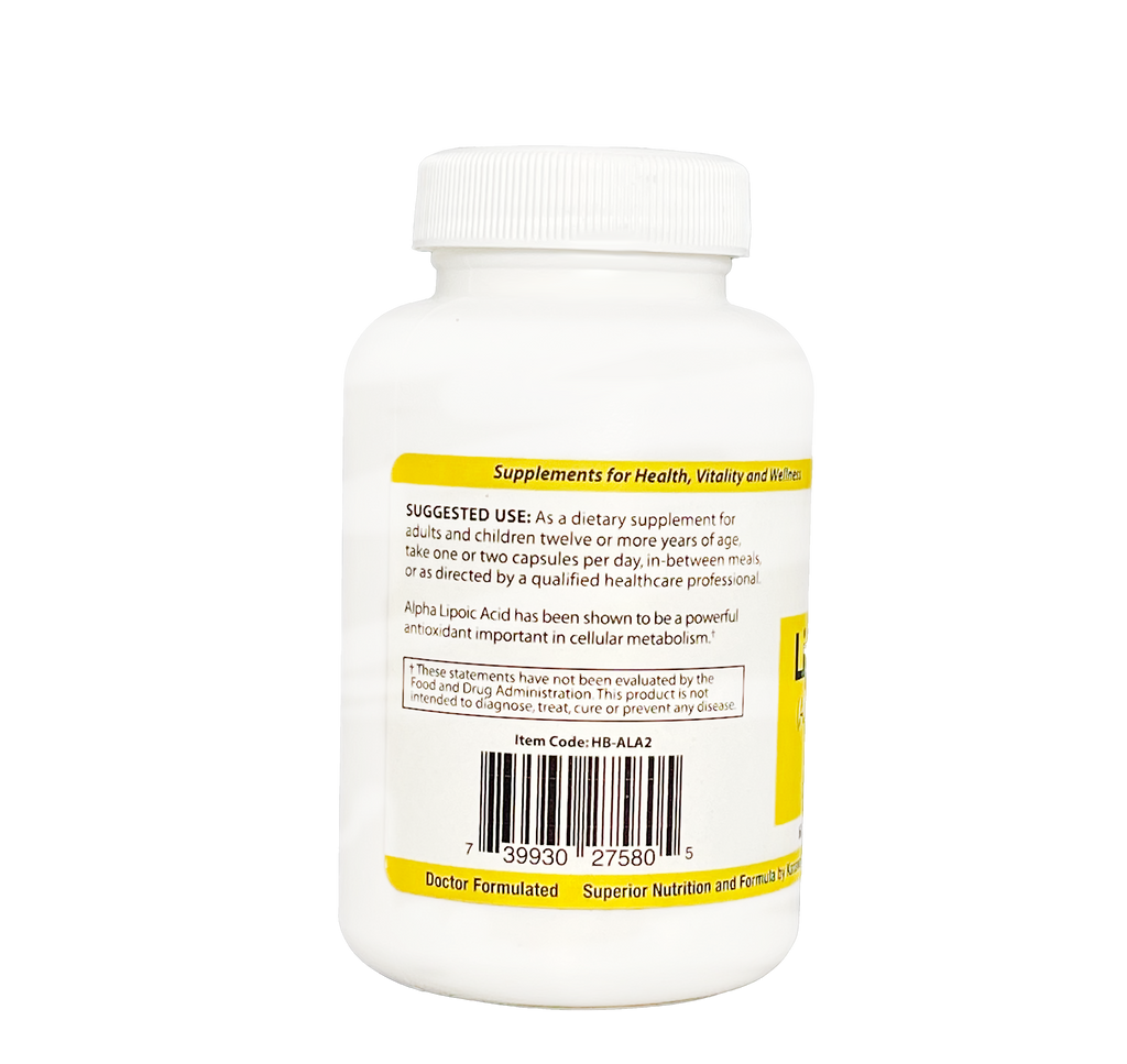 Lipoic Acid | 90 Capsules - Bevko Vitamins