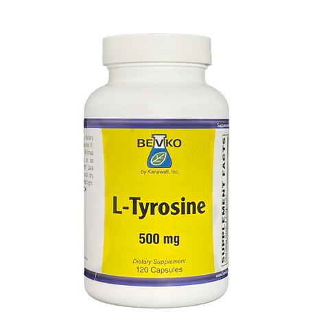 Image of L-Tyrosine | 120 Capsules - Bevko Vitamins