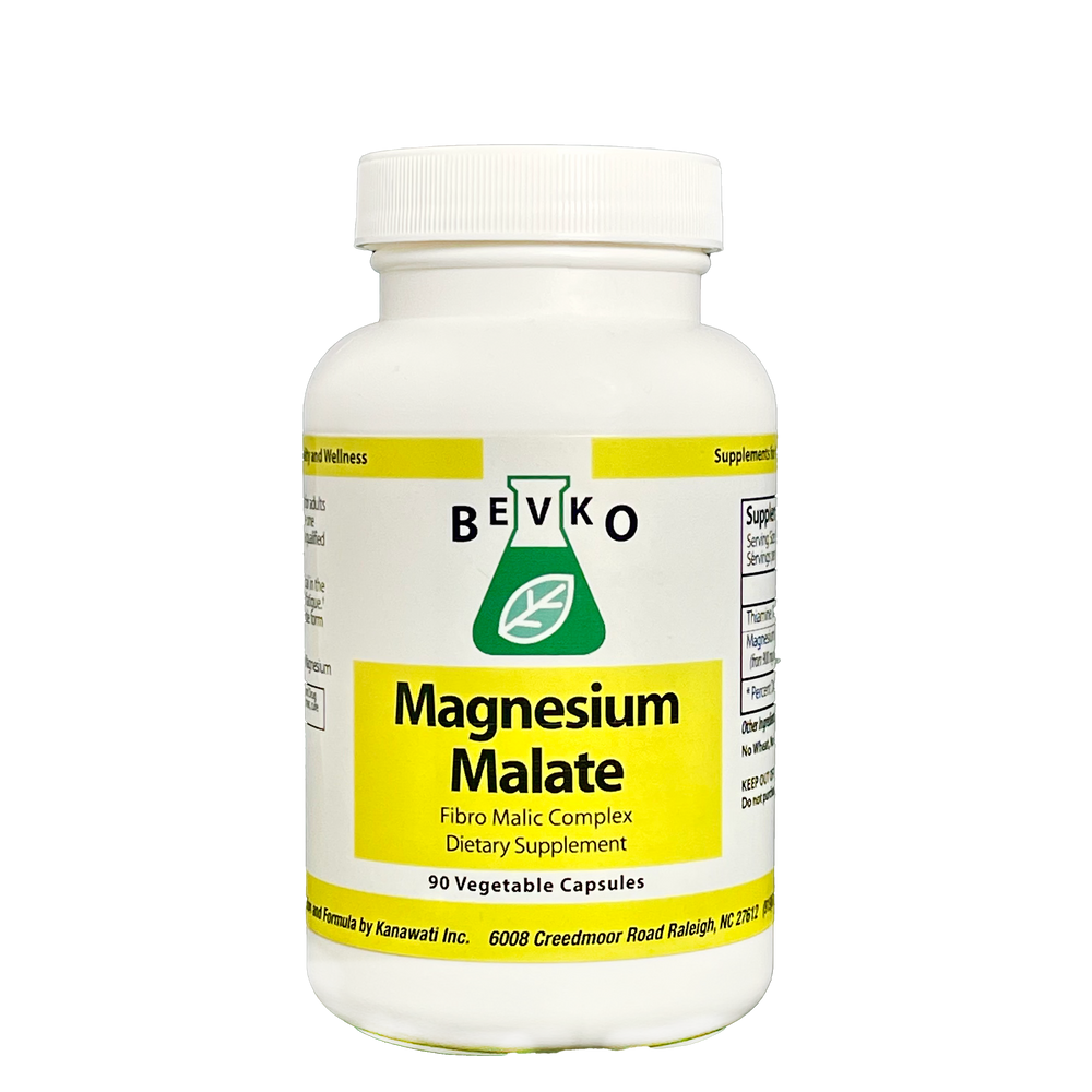 Magnesium Malate | 90 Capsules - Bevko Vitamins