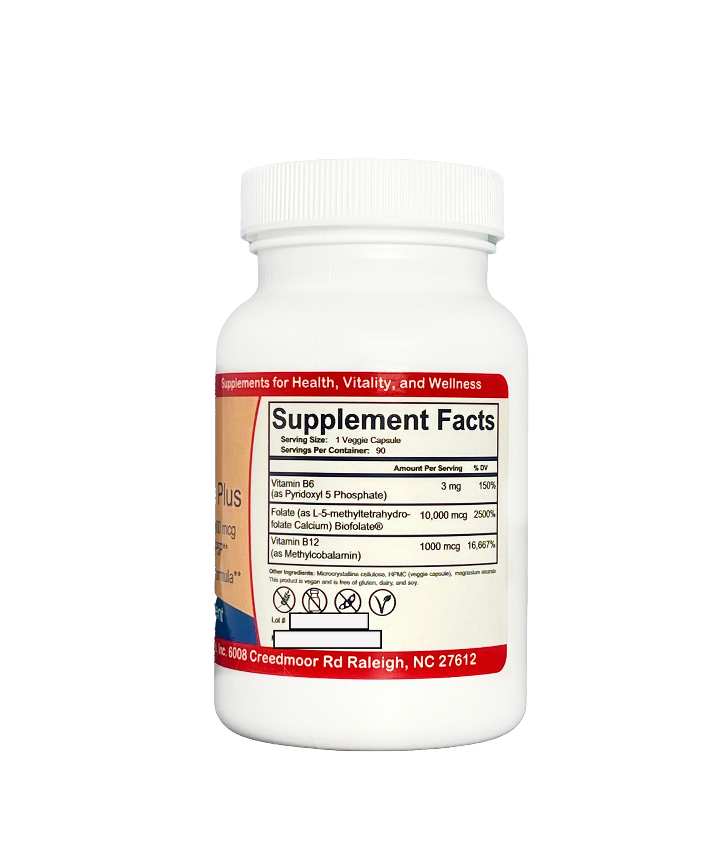 Methyl Folate Plus | 90 Capsules - Bevko Vitamins