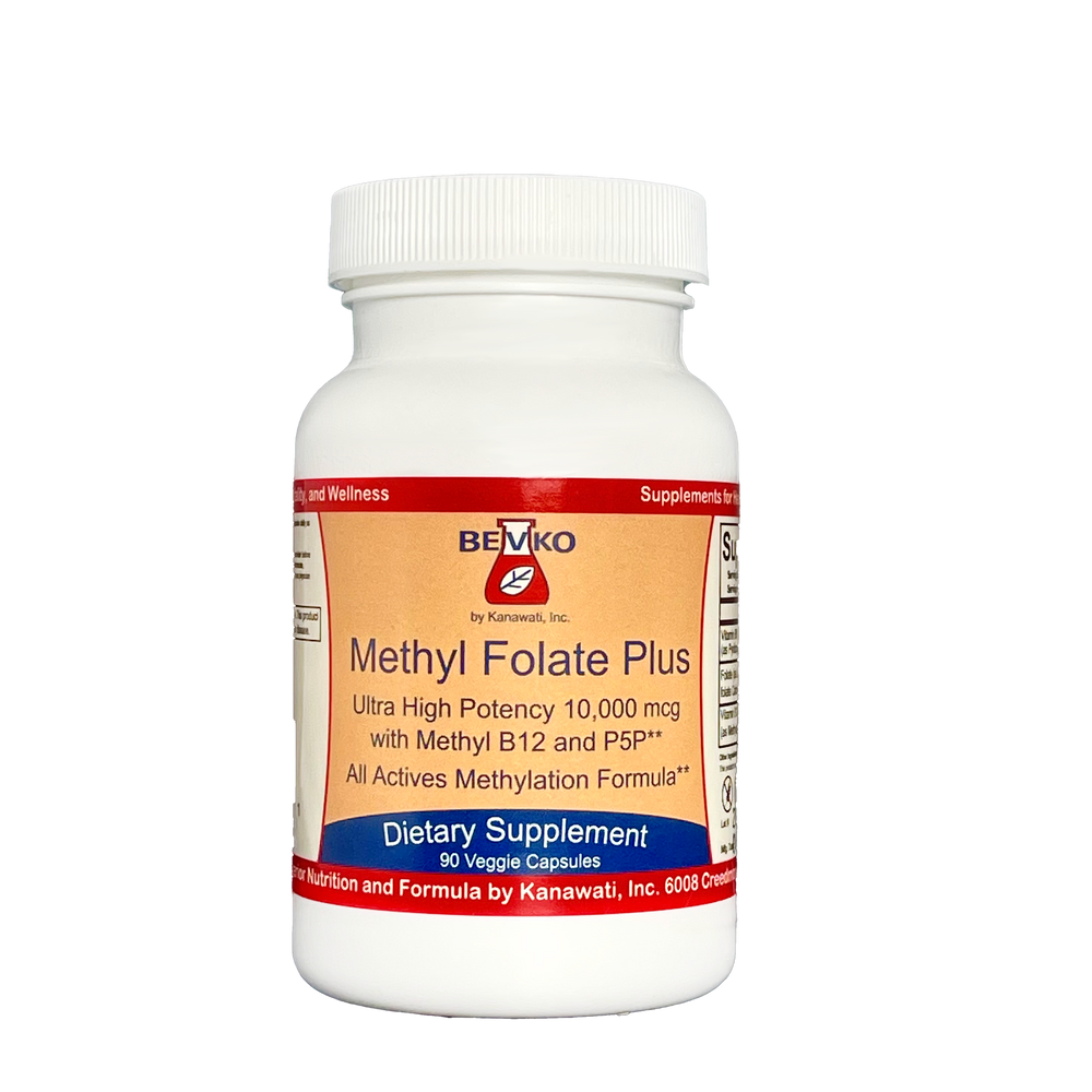 
                      
                        Methyl Folate Plus | 90 Capsules - Bevko Vitamins
                      
                    