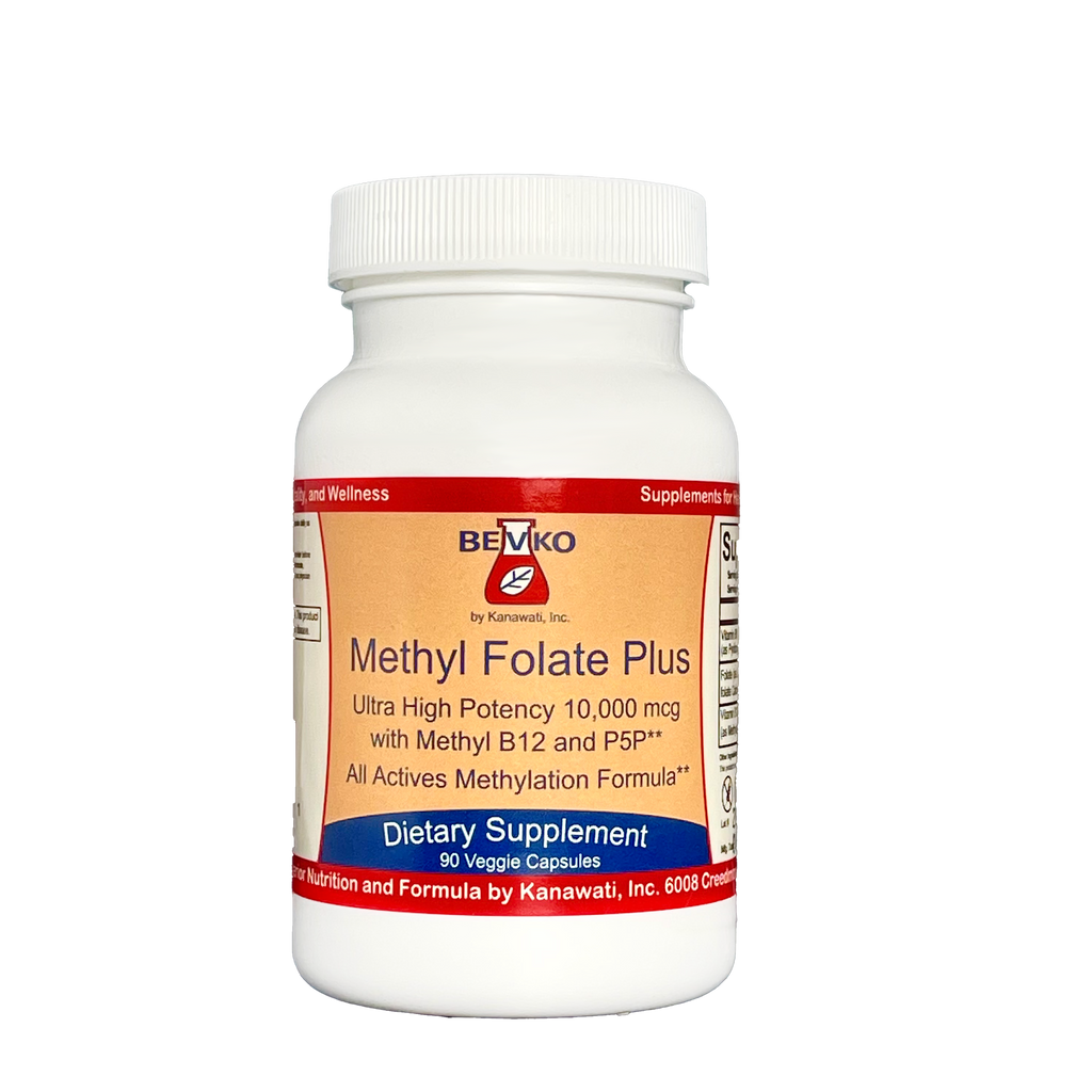 Methyl Folate Plus | 90 Capsules - Bevko Vitamins