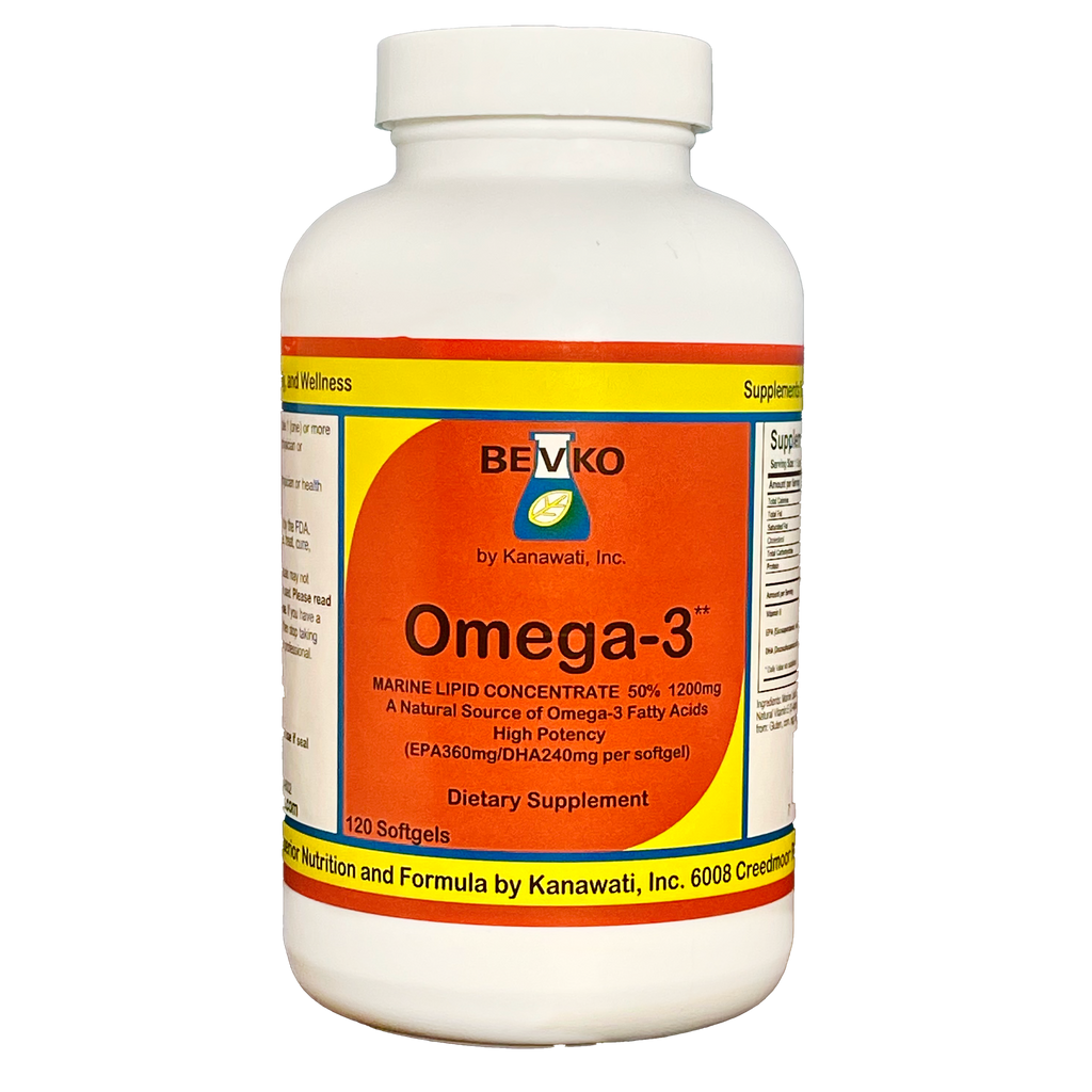 Omega-3 | 120 Softgels - Bevko Vitamins