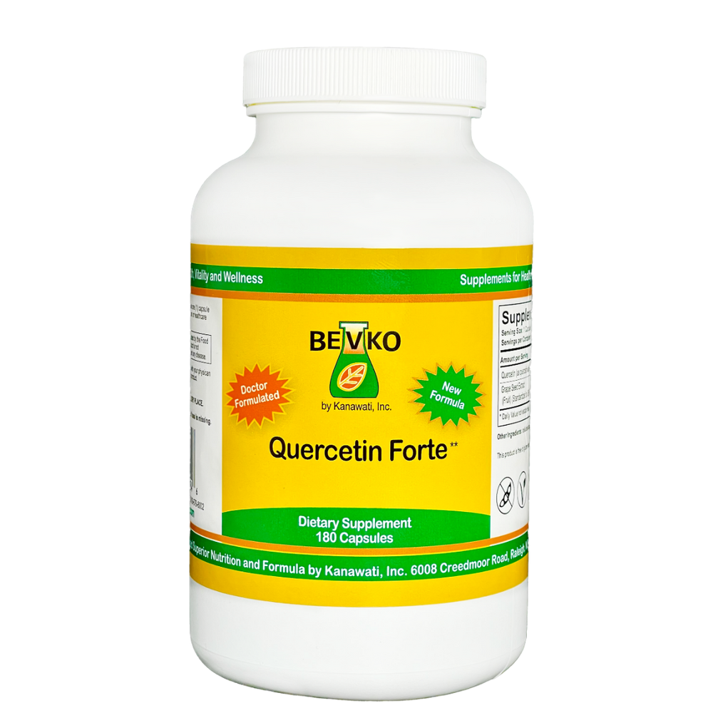 
                      
                        Quercetin Forte | 180 Capsules - Bevko Vitamins
                      
                    