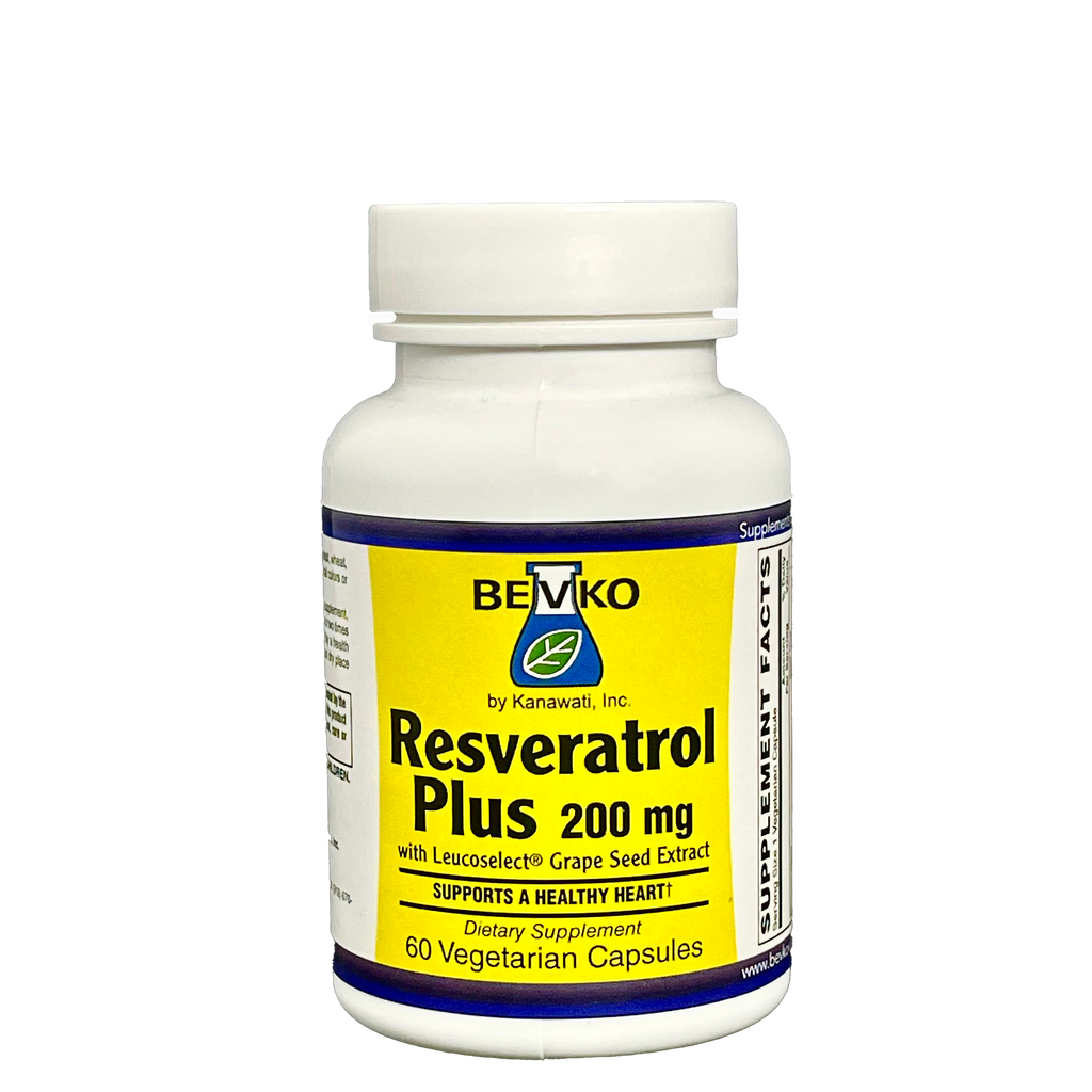 Resveratrol Plus 200 mg | 60 Capsules - Bevko Vitamins