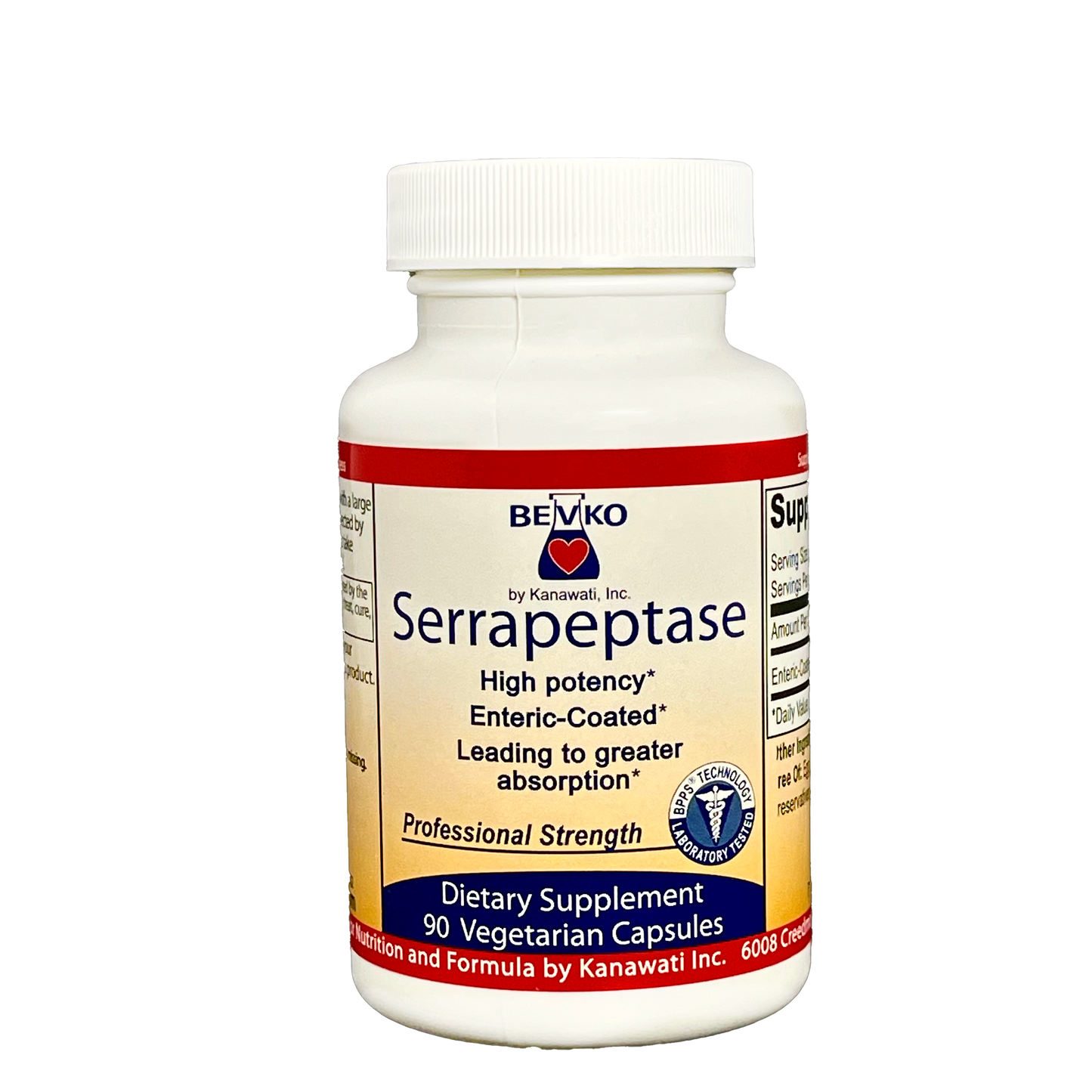 Serrapeptase | 90 Capsules - Bevko Vitamins