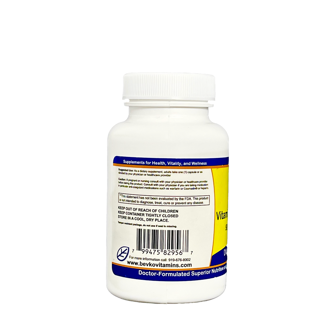 Vitamin D3 + K2 | 90 Capsules - Bevko Vitamins