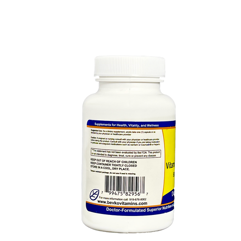 Image of Vitamin D3 + K2 | 90 Capsules - Bevko Vitamins