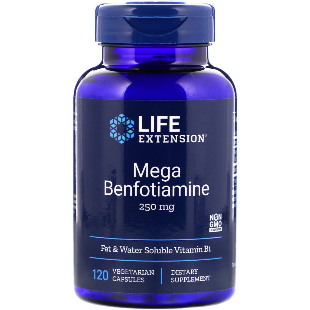 Mega Benfotiamine | 120 Capsules - Bevko Vitamins